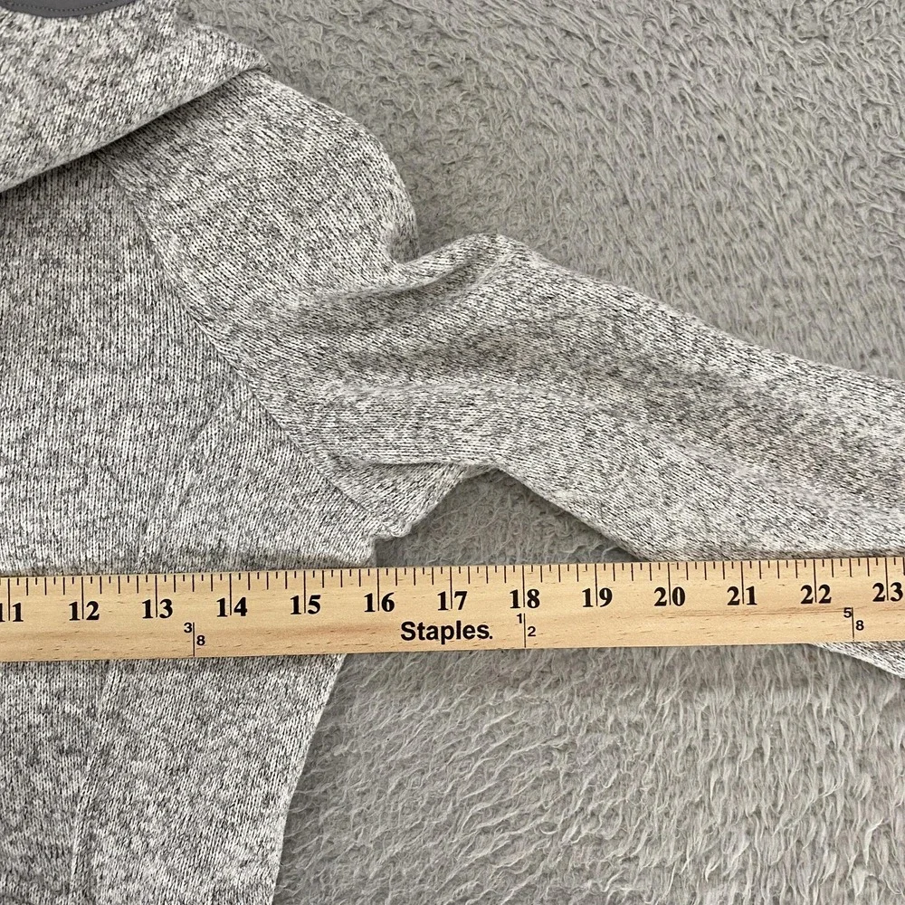 Lululemon Hoodie Womens 2 Gray Fleece & Thank You 1/4 Zip Slim Fit‎ Sweatshirt